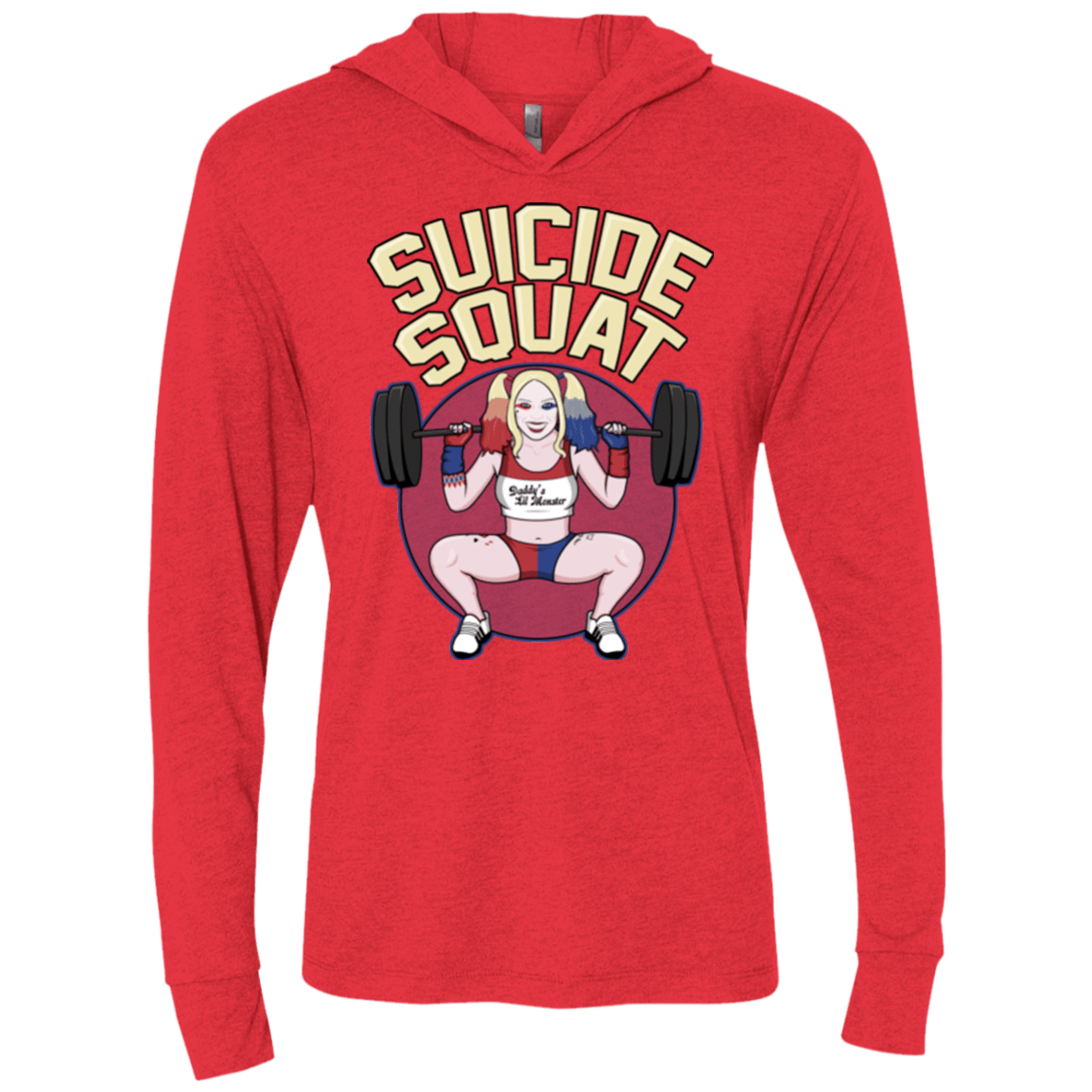T-Shirts Vintage Red / X-Small Suicide Squat Triblend Long Sleeve Hoodie Tee