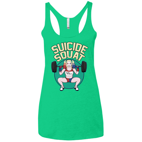 T-Shirts Envy / X-Small Suicide Squat Women's Triblend Racerback Tank