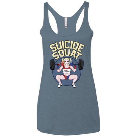 T-Shirts Indigo / X-Small Suicide Squat Women's Triblend Racerback Tank