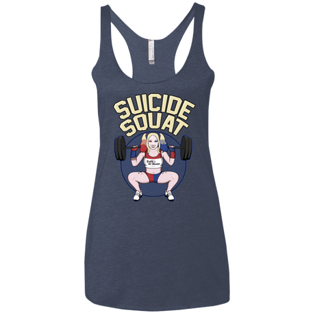 T-Shirts Vintage Navy / X-Small Suicide Squat Women's Triblend Racerback Tank