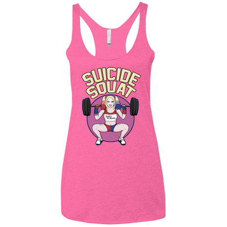 T-Shirts Vintage Pink / X-Small Suicide Squat Women's Triblend Racerback Tank