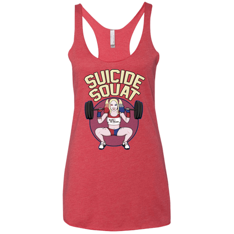 T-Shirts Vintage Red / X-Small Suicide Squat Women's Triblend Racerback Tank