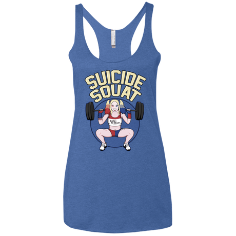 T-Shirts Vintage Royal / X-Small Suicide Squat Women's Triblend Racerback Tank