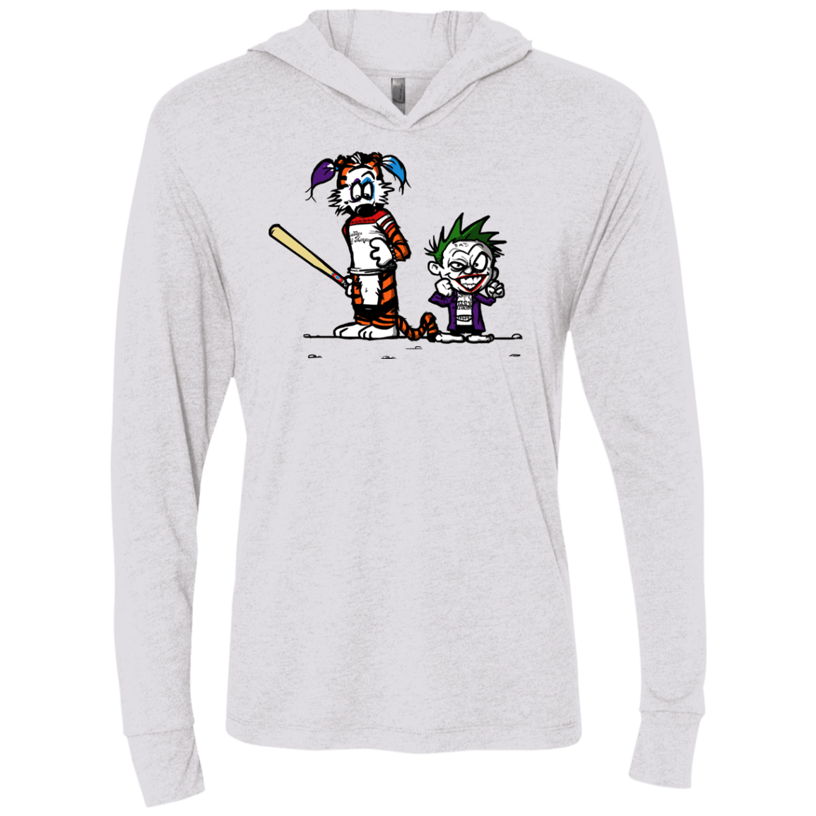 T-Shirts Heather White / X-Small Suicide Tandem Triblend Long Sleeve Hoodie Tee