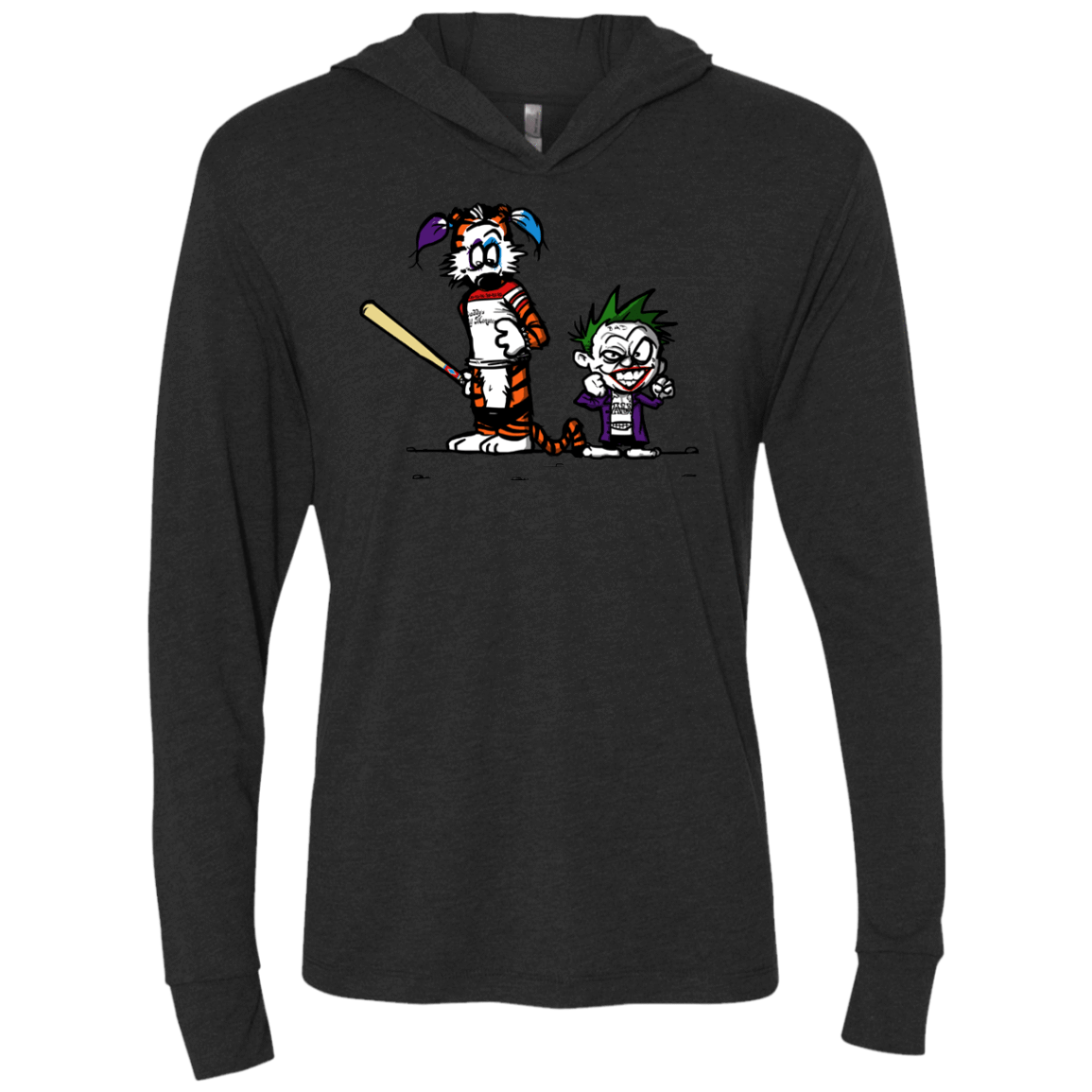 T-Shirts Vintage Black / X-Small Suicide Tandem Triblend Long Sleeve Hoodie Tee