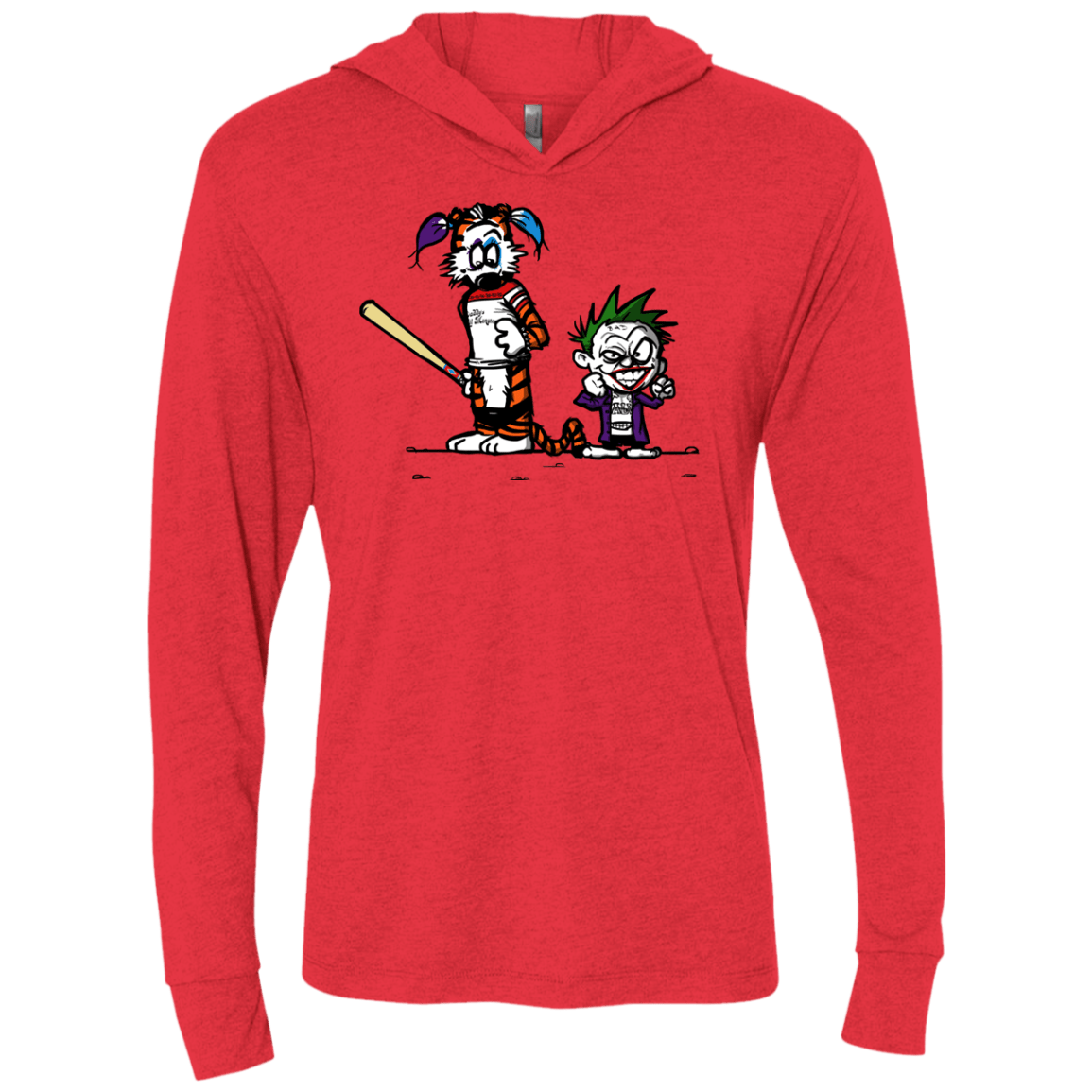 T-Shirts Vintage Red / X-Small Suicide Tandem Triblend Long Sleeve Hoodie Tee