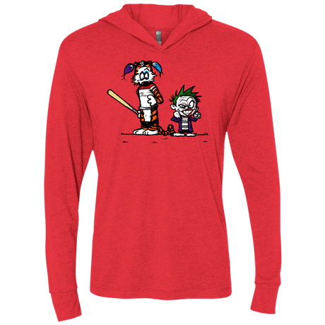 T-Shirts Vintage Red / X-Small Suicide Tandem Triblend Long Sleeve Hoodie Tee