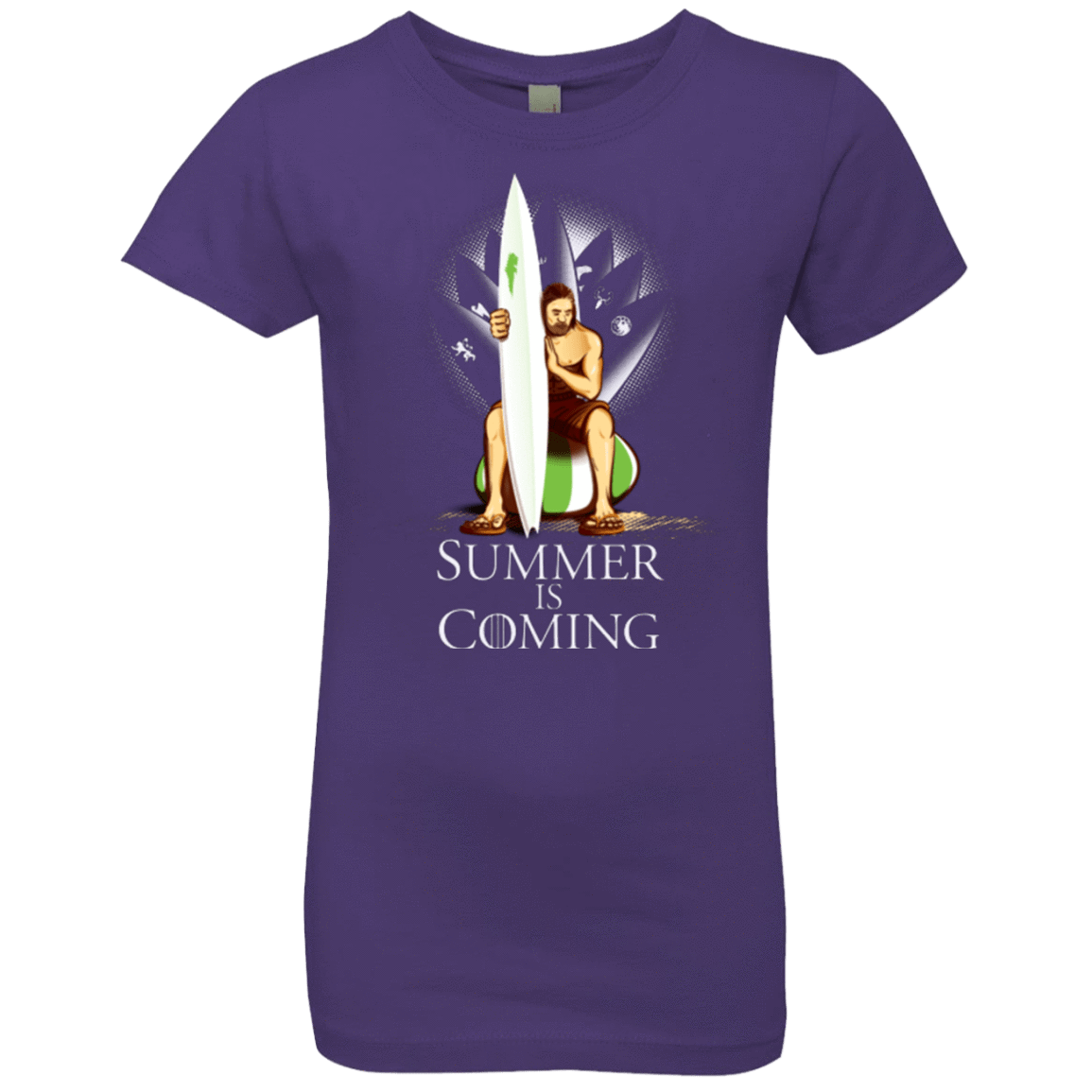 T-Shirts Purple Rush / YXS Summer is Coming Girls Premium T-Shirt