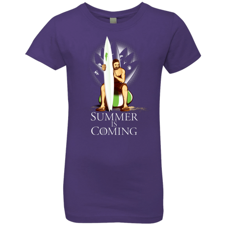 T-Shirts Purple Rush / YXS Summer is Coming Girls Premium T-Shirt
