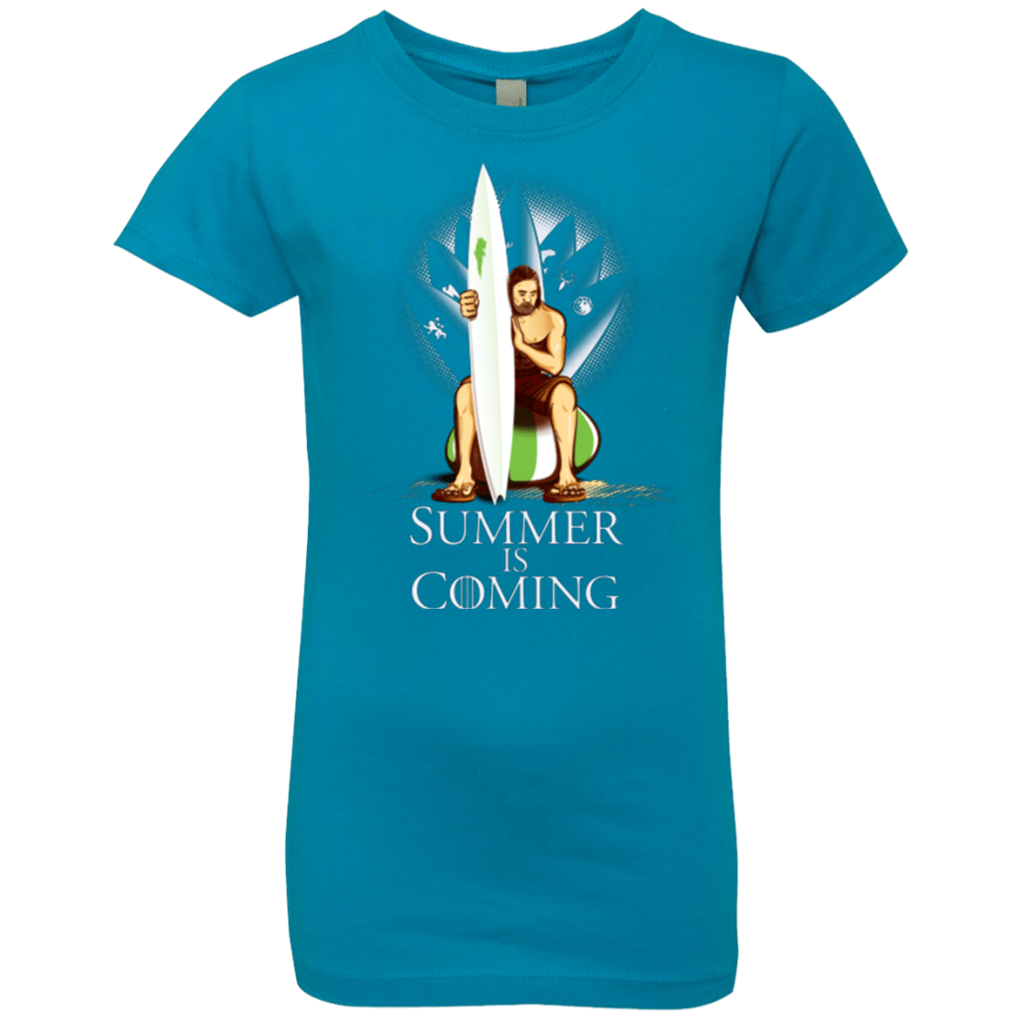 T-Shirts Turquoise / YXS Summer is Coming Girls Premium T-Shirt