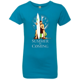 T-Shirts Turquoise / YXS Summer is Coming Girls Premium T-Shirt