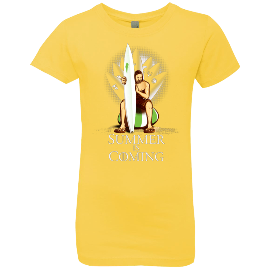 T-Shirts Vibrant Yellow / YXS Summer is Coming Girls Premium T-Shirt
