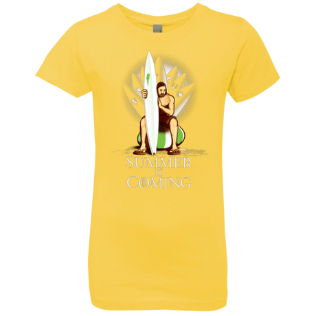 T-Shirts Vibrant Yellow / YXS Summer is Coming Girls Premium T-Shirt