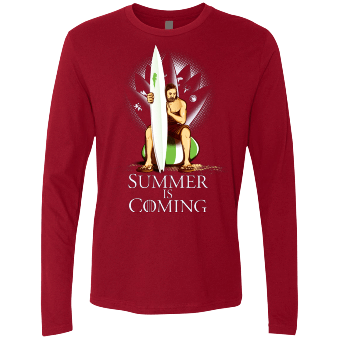 T-Shirts Cardinal / Small Summer is Coming Men's Premium Long Sleeve