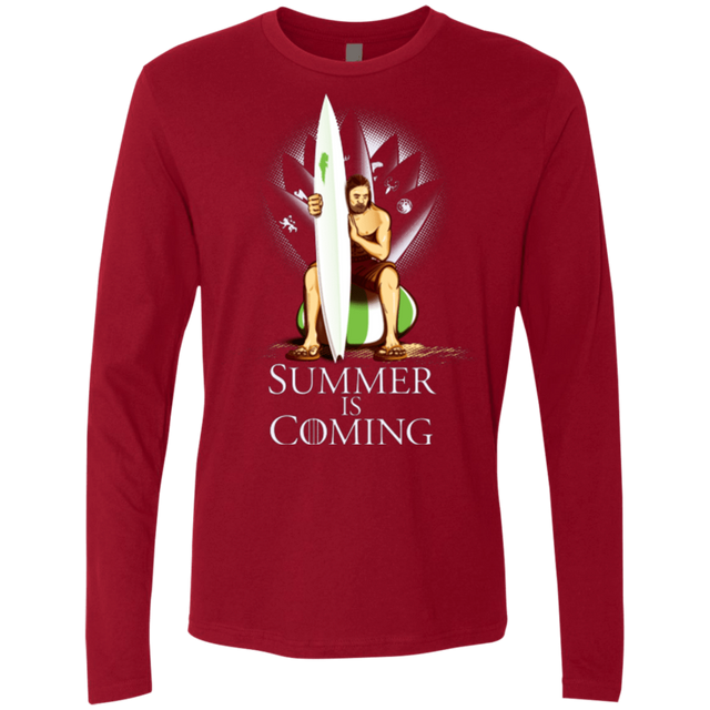 T-Shirts Cardinal / Small Summer is Coming Men's Premium Long Sleeve