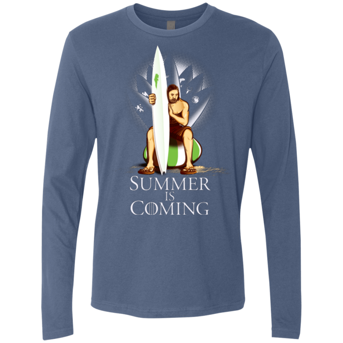 T-Shirts Indigo / Small Summer is Coming Men's Premium Long Sleeve