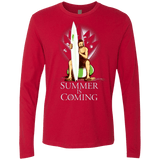 T-Shirts Red / Small Summer is Coming Men's Premium Long Sleeve