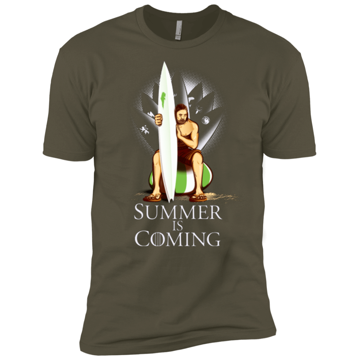 T-Shirts Military Green / X-Small Summer is Coming Men's Premium T-Shirt