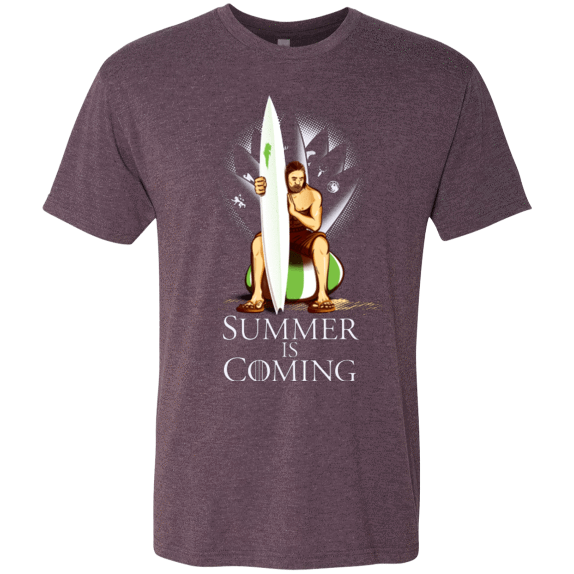 T-Shirts Vintage Purple / Small Summer is Coming Men's Triblend T-Shirt