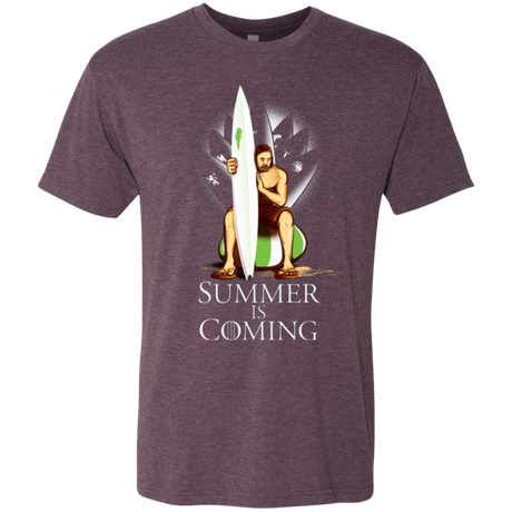T-Shirts Vintage Purple / Small Summer is Coming Men's Triblend T-Shirt