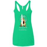 T-Shirts Envy / X-Small Summer is Coming Women's Triblend Racerback Tank