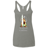 T-Shirts Venetian Grey / X-Small Summer is Coming Women's Triblend Racerback Tank