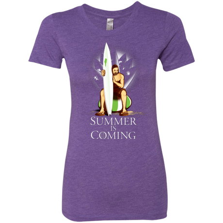 T-Shirts Purple Rush / Small Summer is Coming Women's Triblend T-Shirt