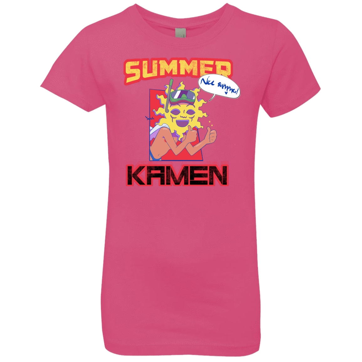 T-Shirts Hot Pink / YXS Summer Kamen Girls Premium T-Shirt