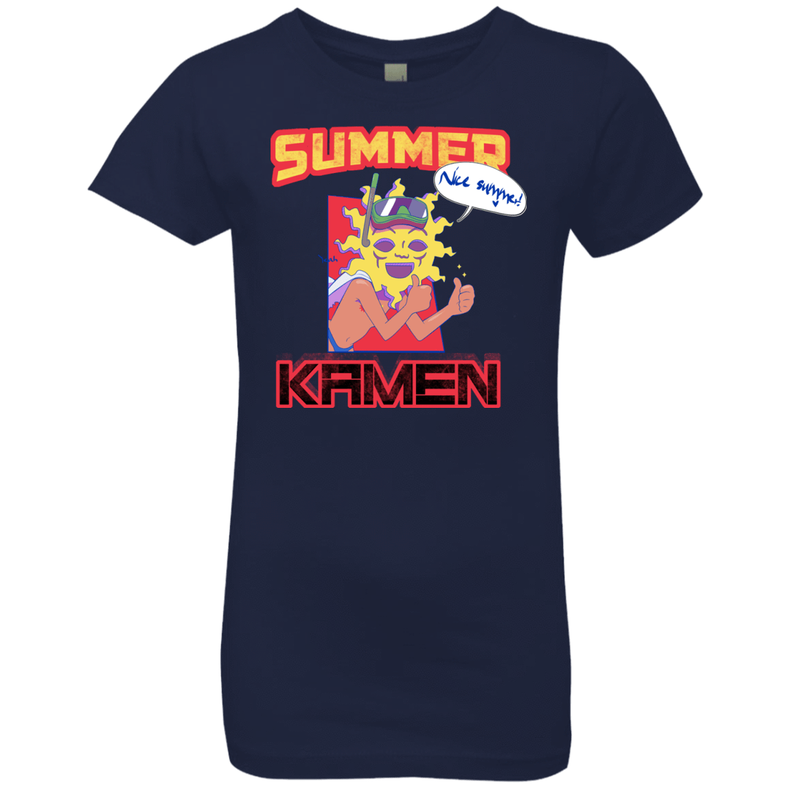 T-Shirts Midnight Navy / YXS Summer Kamen Girls Premium T-Shirt