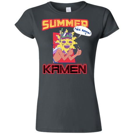 T-Shirts Charcoal / S Summer Kamen Junior Slimmer-Fit T-Shirt