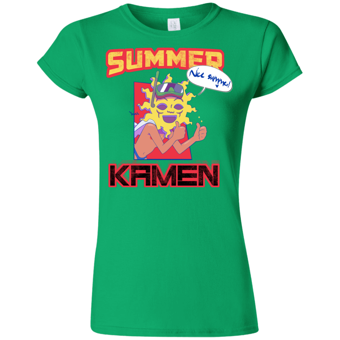 T-Shirts Irish Green / S Summer Kamen Junior Slimmer-Fit T-Shirt