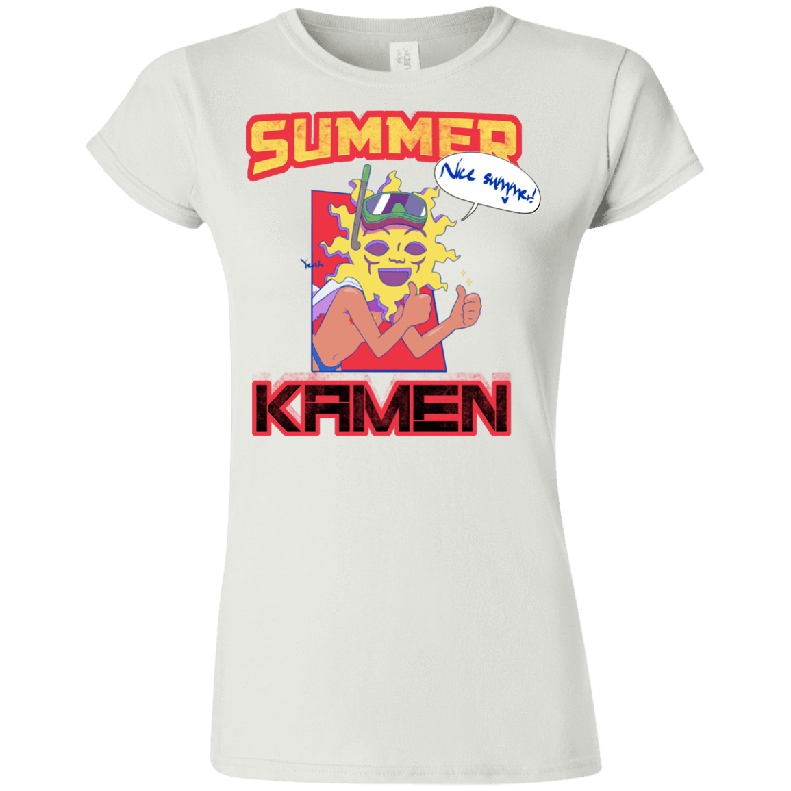 T-Shirts White / S Summer Kamen Junior Slimmer-Fit T-Shirt