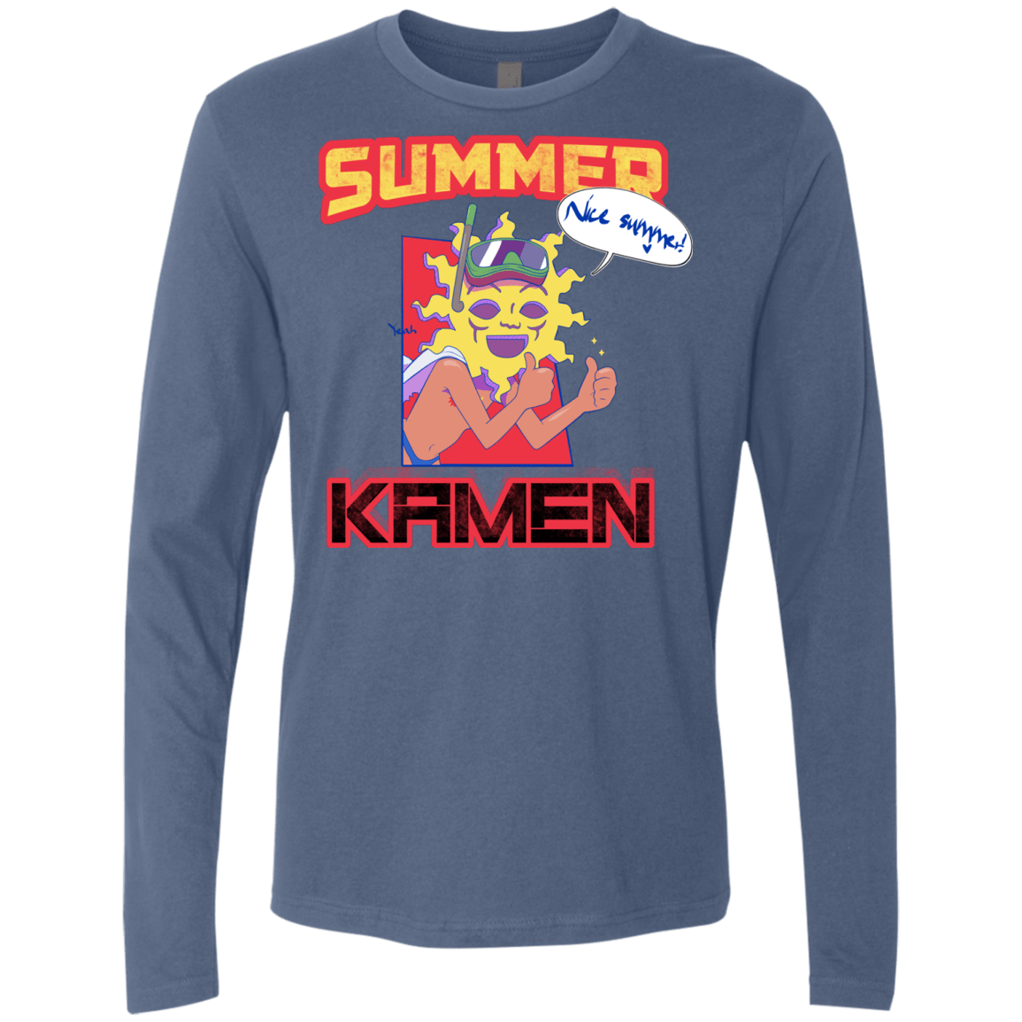 Summer Kamen Men's Premium Long Sleeve