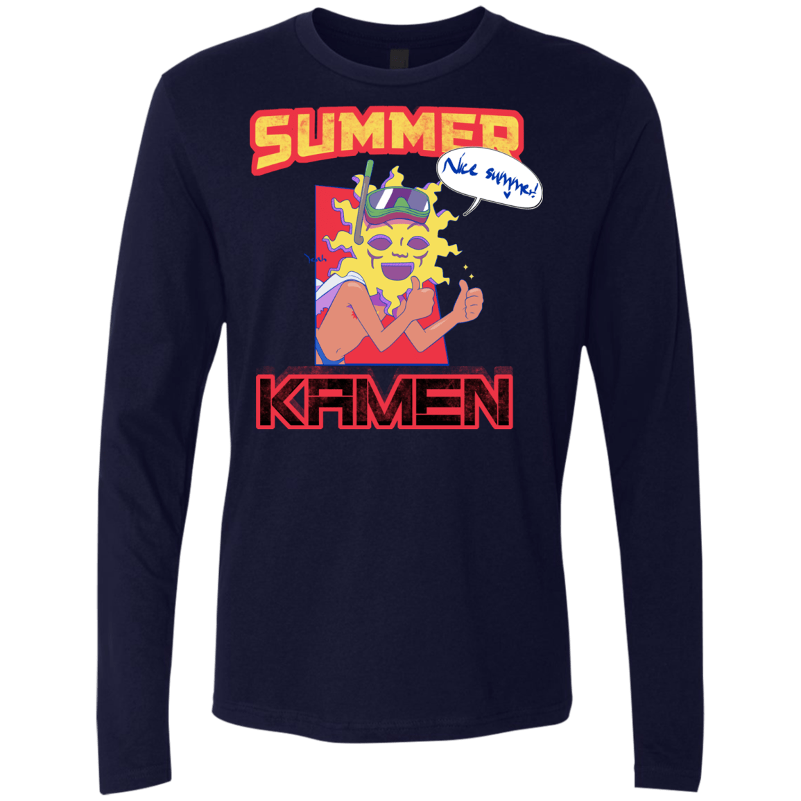 Summer Kamen Men's Premium Long Sleeve
