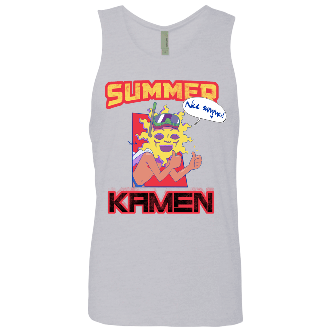 T-Shirts Heather Grey / S Summer Kamen Men's Premium Tank Top