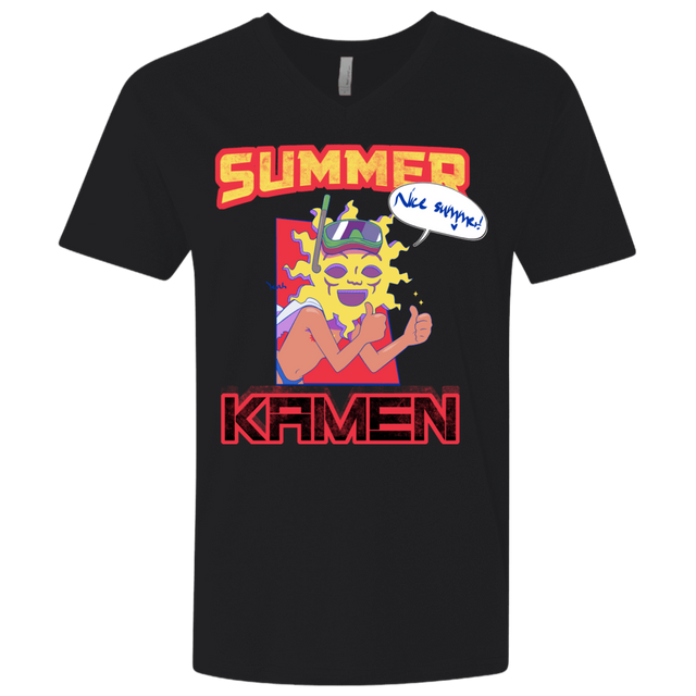 T-Shirts Black / X-Small Summer Kamen Men's Premium V-Neck