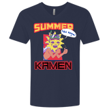 T-Shirts Midnight Navy / X-Small Summer Kamen Men's Premium V-Neck