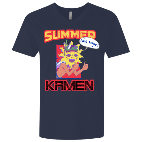T-Shirts Midnight Navy / X-Small Summer Kamen Men's Premium V-Neck