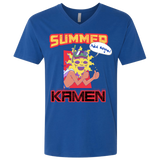 T-Shirts Royal / X-Small Summer Kamen Men's Premium V-Neck