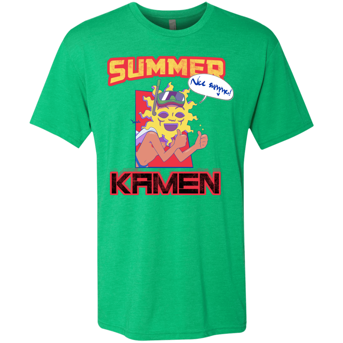 T-Shirts Envy / S Summer Kamen Men's Triblend T-Shirt
