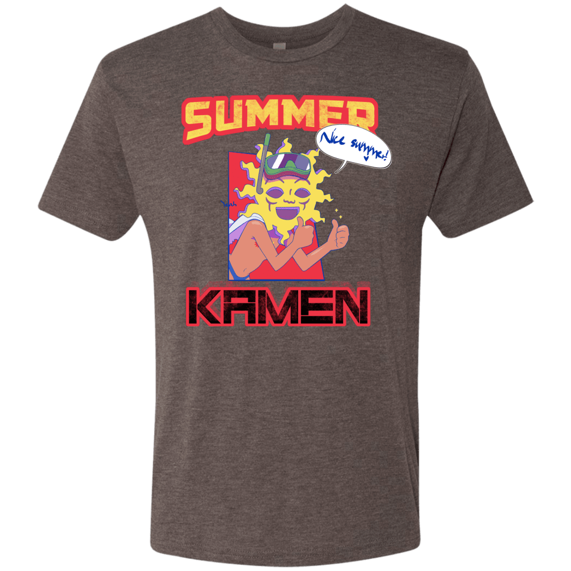 T-Shirts Macchiato / S Summer Kamen Men's Triblend T-Shirt