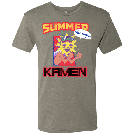 T-Shirts Venetian Grey / S Summer Kamen Men's Triblend T-Shirt