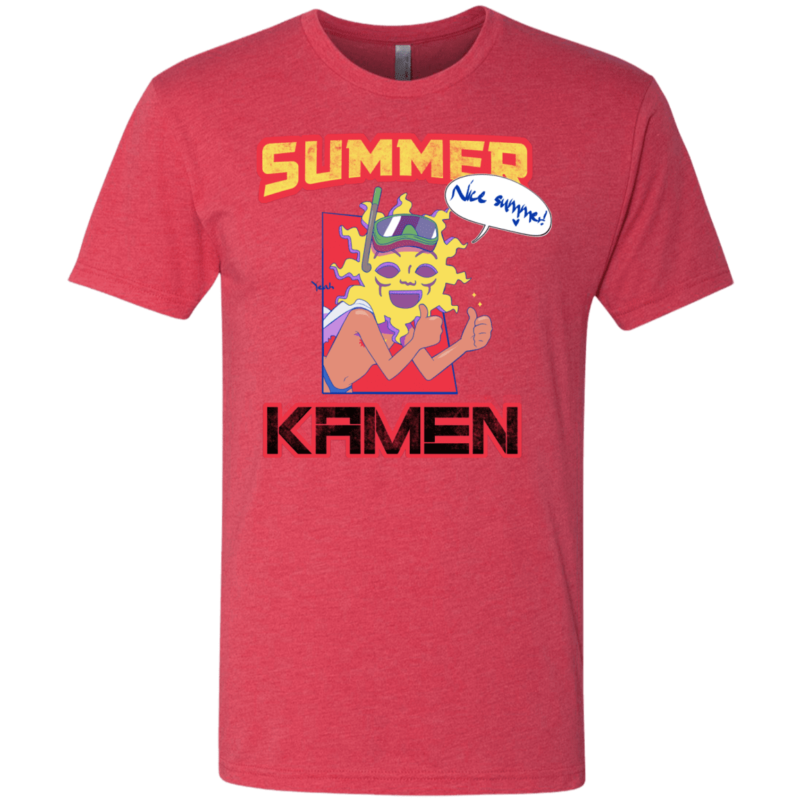 T-Shirts Vintage Red / S Summer Kamen Men's Triblend T-Shirt