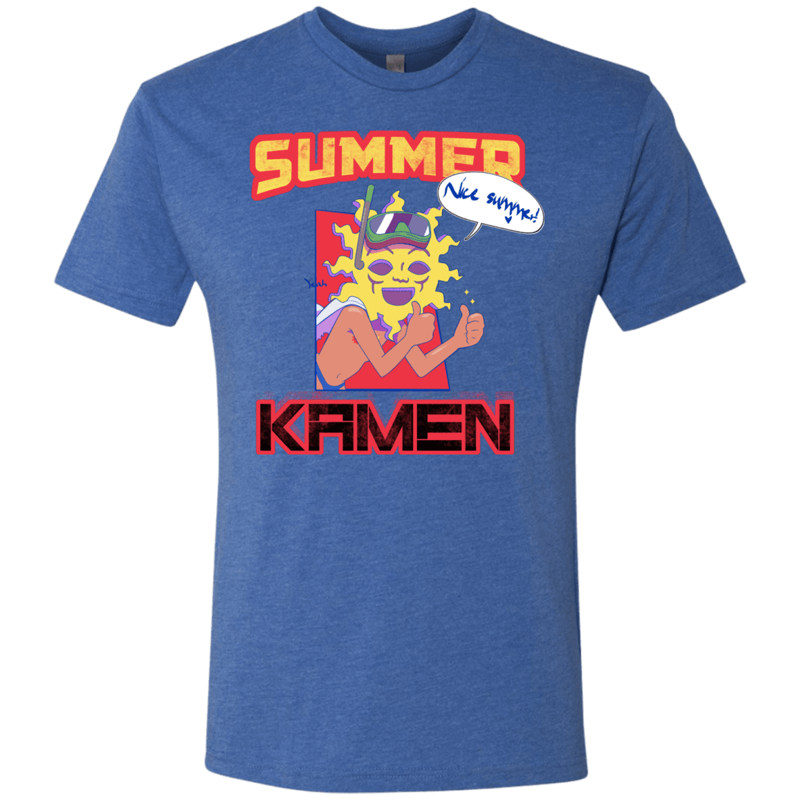 T-Shirts Vintage Royal / S Summer Kamen Men's Triblend T-Shirt
