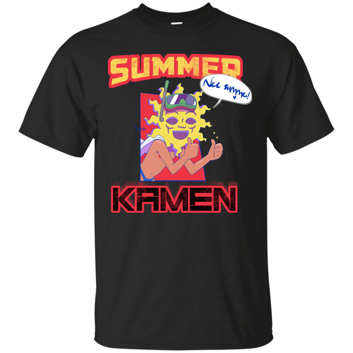 T-Shirts Black / S Summer Kamen T-Shirt