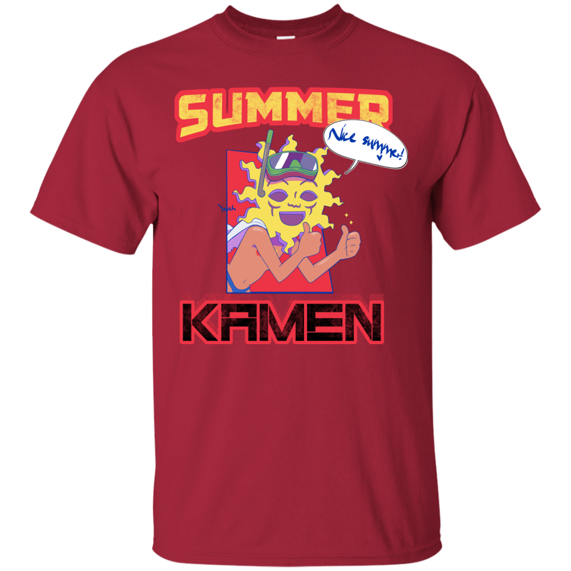 T-Shirts Cardinal / S Summer Kamen T-Shirt