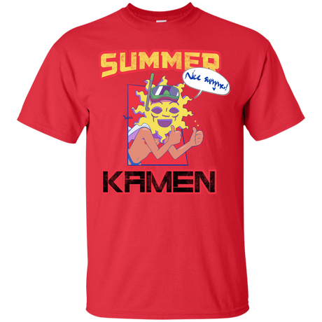 T-Shirts Red / S Summer Kamen T-Shirt