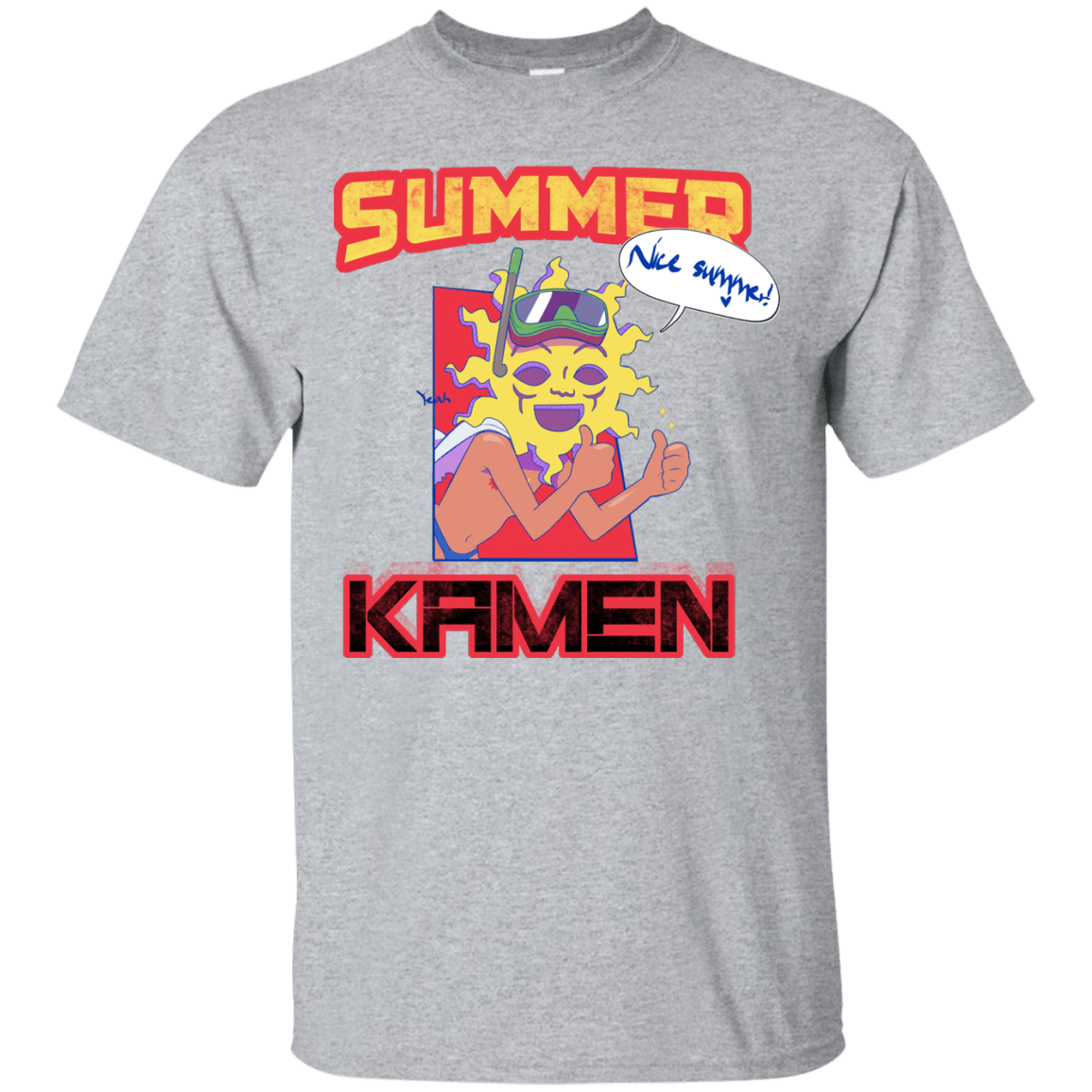 T-Shirts Sport Grey / S Summer Kamen T-Shirt