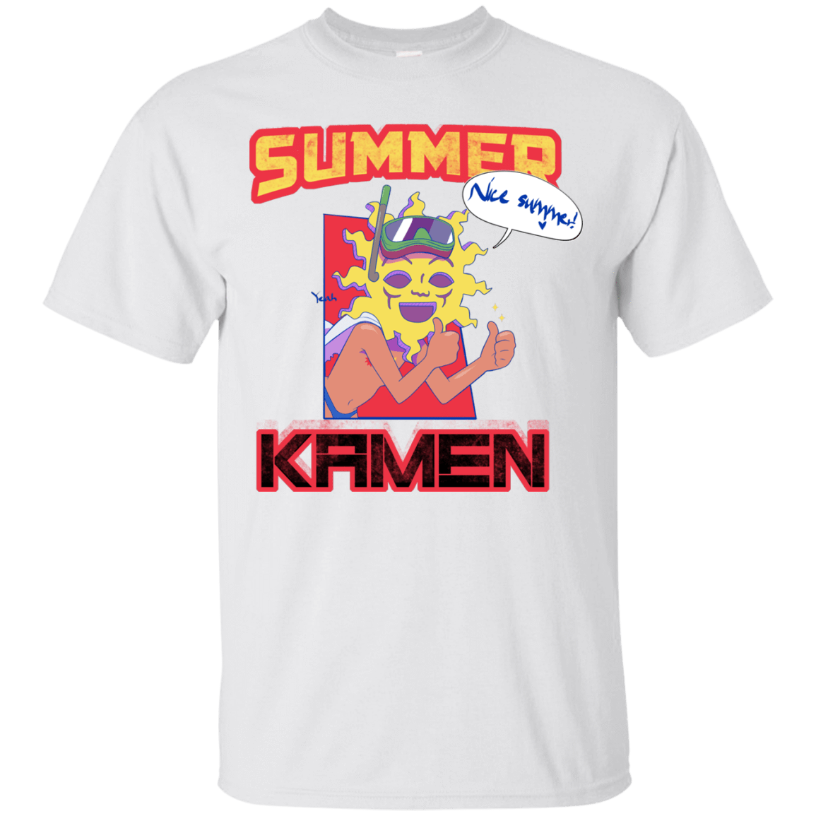 T-Shirts White / S Summer Kamen T-Shirt