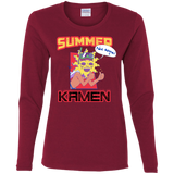 T-Shirts Cardinal / S Summer Kamen Women's Long Sleeve T-Shirt